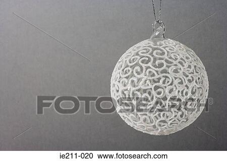 Stock Image - Glitter bauble. Fotosearch