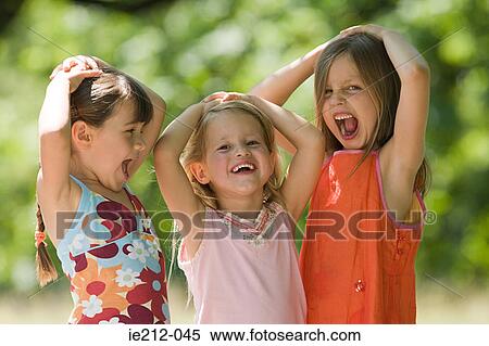 Girls shouting View Large Photo Image Stock Photography - Girls shouting. Fotosearch