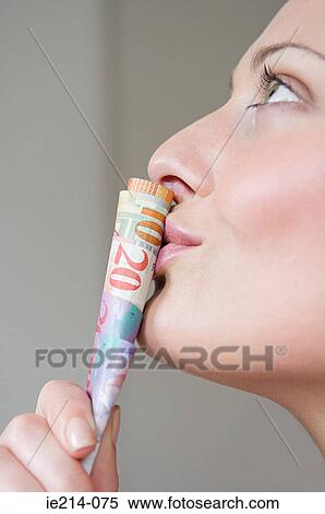 Woman kissing banknotes View Large Photo Image Stock Photography - Woman kissing banknotes. Fotosearch