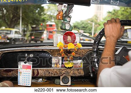 Inside of a taxi View Large Photo Image Stock Image - Inside of a taxi. Fotosearch