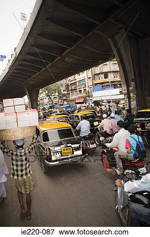 Traffic in mumbai View Large Photo Image Stock Photo - Traffic in mumbai. Fotosearch