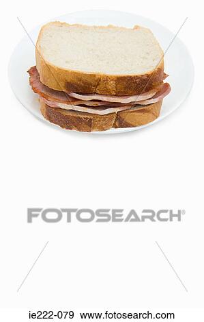 Bacon sandwich View Large Photo Image Stock Photo - Bacon sandwich. Fotosearch