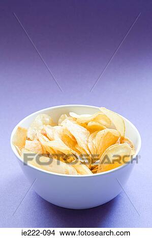 Bowl of crisps View Large Photo Image Picture - Bowl of crisps. Fotosearch