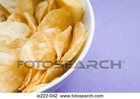 Stock Image - Bowl of crisps. Fotosearch