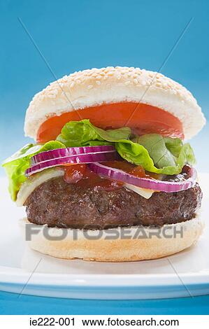 Cheeseburger View Large Photo Image Stock Image - Cheeseburger. Fotosearch