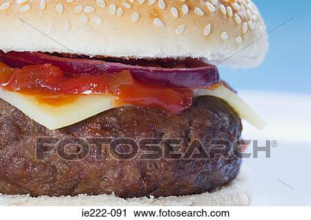 Cheeseburger View Large Photo Image Stock Image - Cheeseburger. Fotosearch