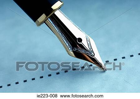 Stock Photo - Signing on the dotted line. Fotosearch