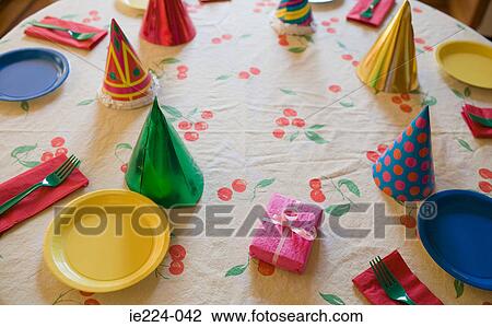 Stock Image - Birthday table. Fotosearch