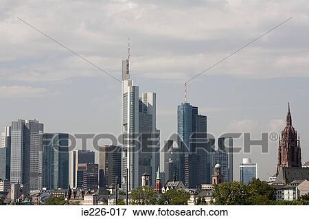 Frankfurt skyline View Large Photo Image Stock Photo - Frankfurt skyline. Fotosearch