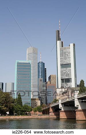 Frankfurt skyscrapers View Large Photo Image Picture - Frankfurt skyscrapers. Fotosearch