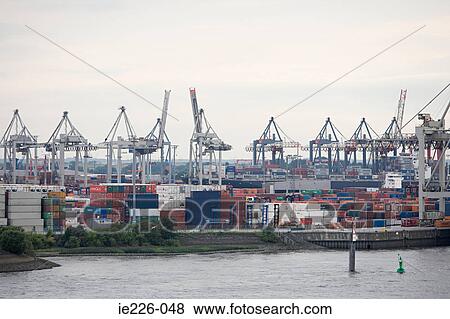 Hamburg harbour View Large Photo Image Stock Photo - Hamburg harbour. Fotosearch