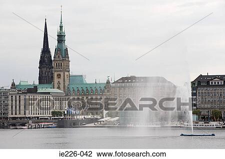 Lake alster in hamburg View Large Photo Image Stock Image - Lake alster in hamburg. Fotosearch
