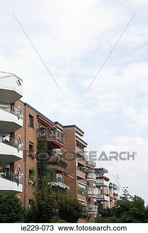 Stock Image - Apartment buildings. Fotosearch