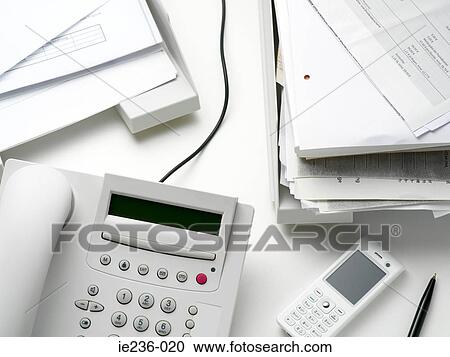 Objects on an office desk View Large Photo Image Stock Image - Objects on an office desk. Fotosearch