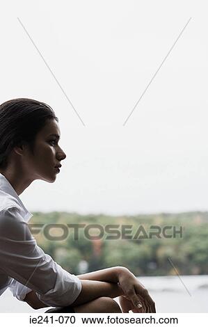 A businesswoman thinking View Large Photo Image Stock Image - A businesswoman thinking. Fotosearch