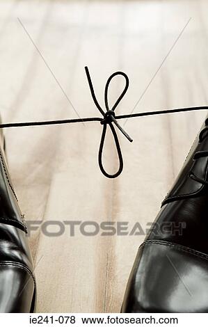 Shoelaces tied together View Large Photo Image Stock Photo - Shoelaces tied together. Fotosearch