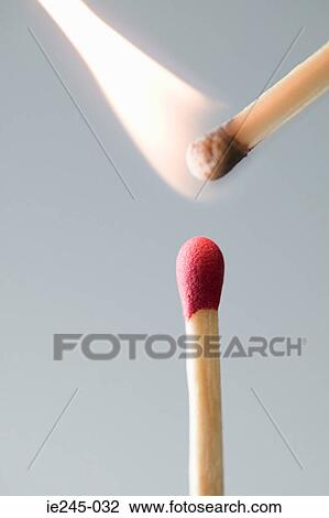 A burning and unlit match View Large Photo Image Stock Image - A burning and unlit match. Fotosearch