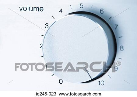Stock Image - Volume knob. Fotosearch