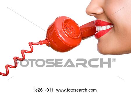 Woman with telephone View Large Photo Image Stock Image - Woman with telephone. Fotosearch