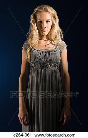 Stock Image - Young blonde woman. Fotosearch
