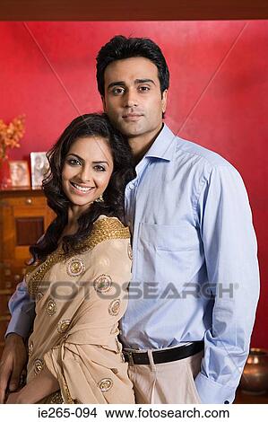 Picture - Portrait of a young couple. Fotosearch