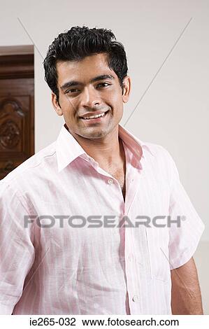 Stock Image - Portrait of a young man. Fotosearch