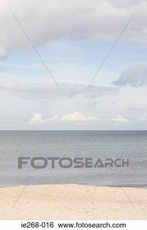 Stock Photograph - Empty beach and sea. Fotosearch