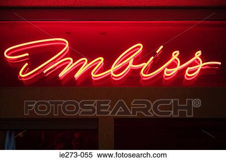 Stock Photography - Neon sign for a nightclub. Fotosearch