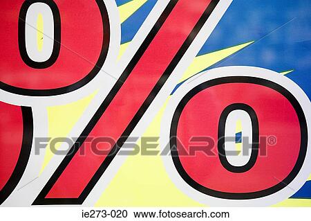 Stock Image - Percentage sign. Fotosearch
