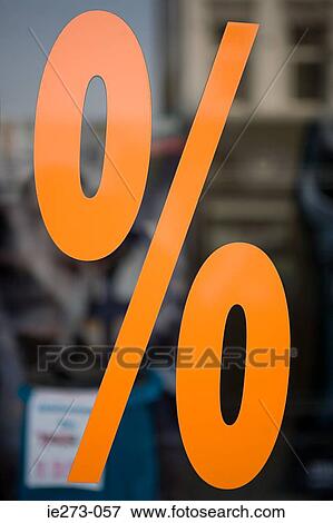 Stock Photo - Percentage sign. Fotosearch