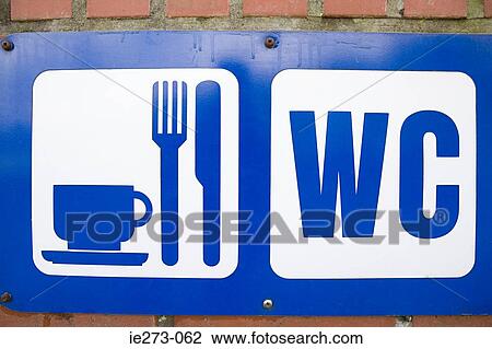 Sign for cafe and toilet View Large Photo Image Stock Image - Sign for cafe and toilet. Fotosearch