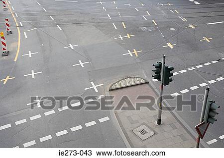 Tram lines on a road View Large Photo Image Stock Image - Tram lines on a road. Fotosearch