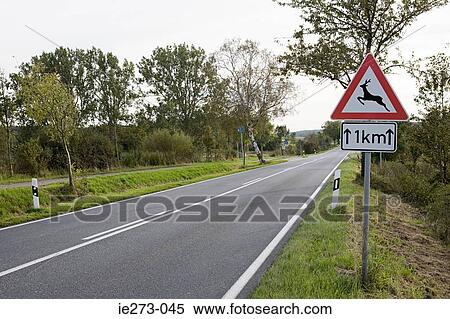 Warning road sign View Large Photo Image Stock Photography - Warning road sign. Fotosearch