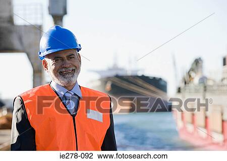 Engineer at harbour View Large Photo Image Stock Image - Engineer at harbour. Fotosearch