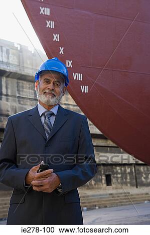 Engineer by boat View Large Photo Image Stock Image - Engineer by boat. Fotosearch