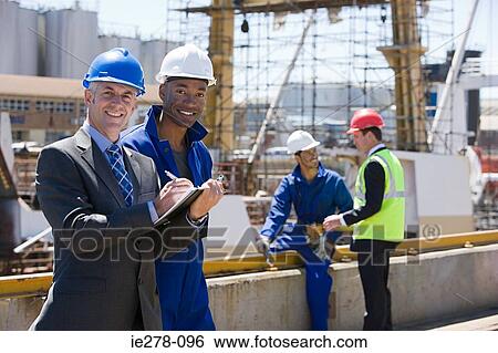 Engineers at harbour View Large Photo Image Stock Photograph - Engineers at harbour. Fotosearch