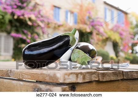 Aubergines View Large Photo Image Picture - Aubergines. Fotosearch