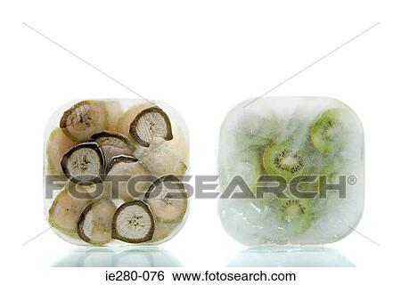 Frozen bananas and kiwi fruit View Large Photo Image Stock Photograph - Frozen bananas and kiwi fruit. Fotosearch