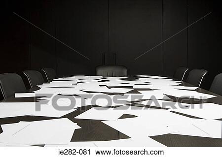 Blank paper covering conference table View Large Photo Image Stock Image - Blank paper covering conference table. Fotosearch