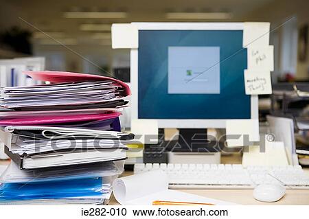 Cluttered desk View Large Photo Image Stock Image - Cluttered desk. Fotosearch