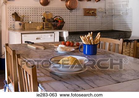 Food on a kitchen table View Large Photo Image Stock Image - Food on a kitchen table. Fotosearch
