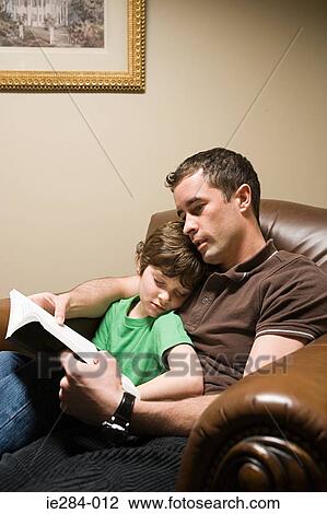 A father and son reading View Large Photo Image Stock Image - A father and son reading. Fotosearch