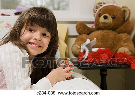 Stock Photo - Portrait of a girl. Fotosearch
