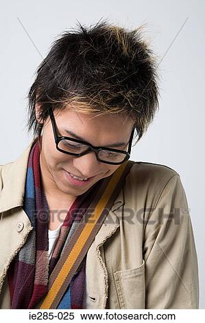 Shy young japanese man View Large Photo Image Stock Photography - Shy young japanese man. Fotosearch