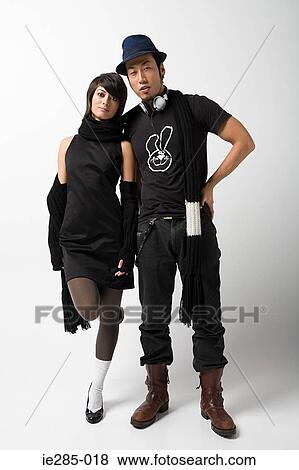 Stylish japanese couple View Large Photo Image Stock Photo - Stylish japanese couple. Fotosearch