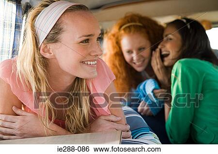 A young woman in a camper van View Large Photo Image Stock Photograph - A young woman in a camper van. Fotosearch