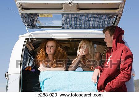 Friends on a road trip View Large Photo Image Stock Image - Friends on a road trip. Fotosearch
