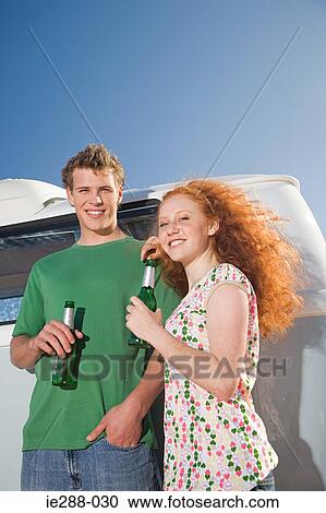 Stock Image - Portrait of a couple. Fotosearch