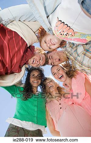 Stock Photo - Portrait of friends. Fotosearch