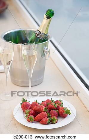 Strawberries and champagne View Large Photo Image Stock Image - Strawberries and champagne. Fotosearch